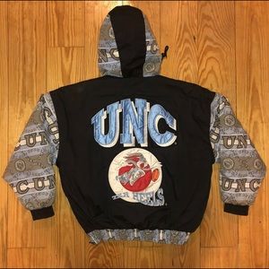 Vintage 90s UNC Jacket Bugs Bunny Tar Heels RARE